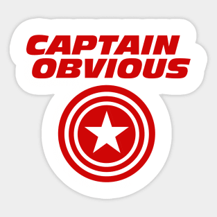 Captain Obvious Sticker